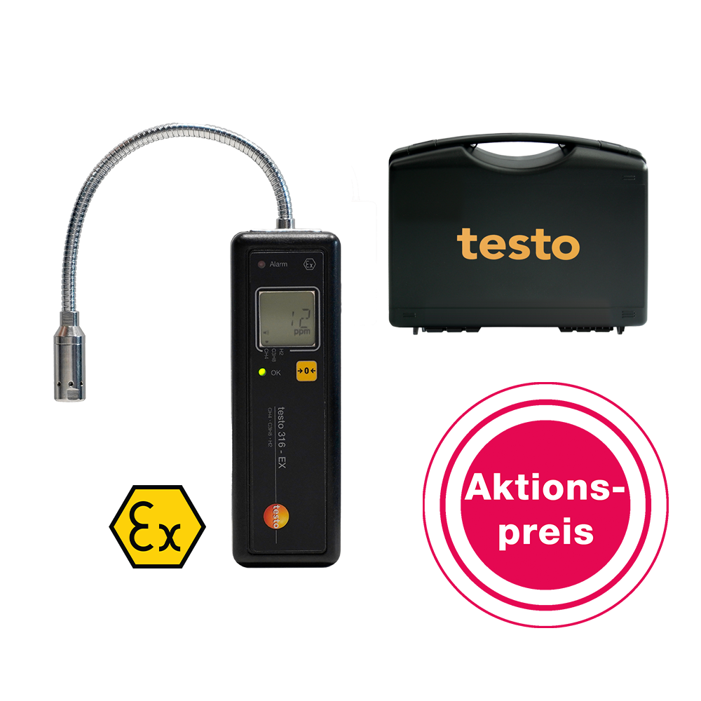Aktionspreis für Gasleckortung von testo
